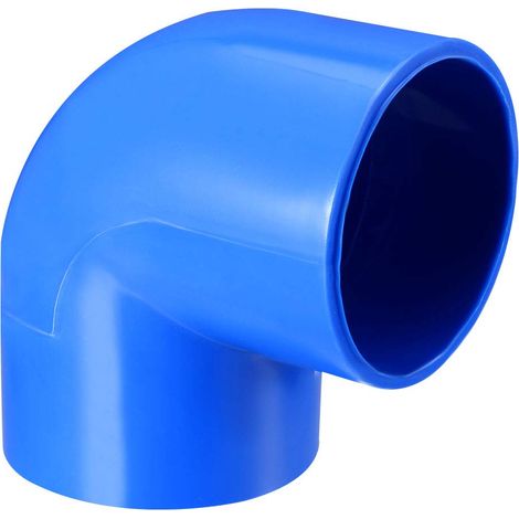 63mm Coude PVC Raccord Tuyau 90° Bleu Adaptateur (1/4)