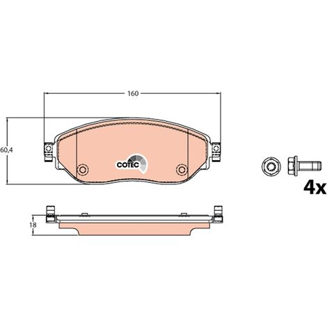 TRW GDB2096 Tamponi anteriori TRW HAM (1/5)