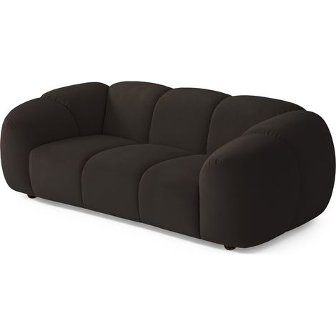 Selsey Millma - Sofa 2-Sitzer, Samt Braun, 180 cm (1/5)