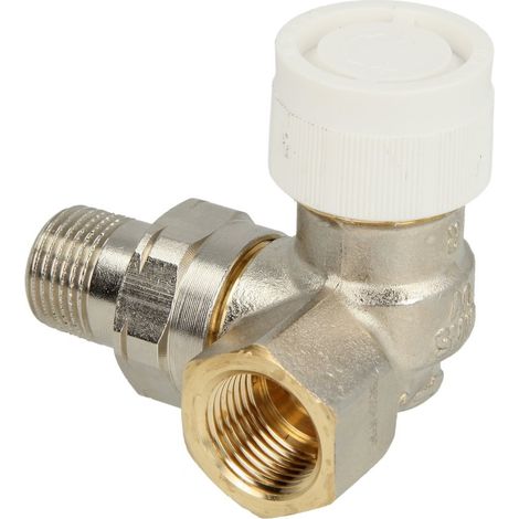 Corps de vanne Oventrop AV 9 à droite 3/8'' avec préréglage, nickelé 1183471