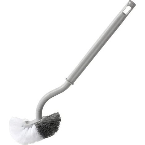 Brosse de Rechange Brosses à WC, Brosse de Toilette en Plastique à Long Manche avec Poils multifonctionnels pour la lèvre inférieure et Le Nettoyage en Profondeur (1/3)