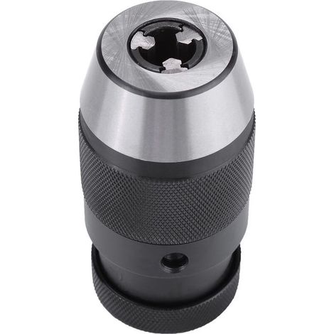 Mandrin Perceuse, 1pcs MT2-B16 1-16mm 1/2"Mandrin Sans Clé B16 en Acier à Serrage Automatique Mandrin Perceuse A Colonne pour Perceuse éLectrique de Tour (1/5)