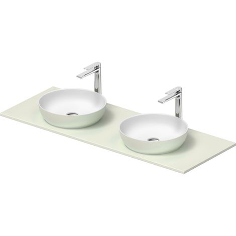 Duravit Sivida Set de lavabo doble redondo incl. consola