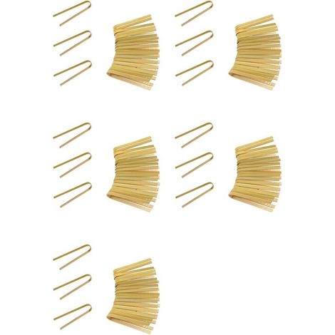 100 Pièces Pinces en Bois de Bambou Ustensiles de Cuisine Pinces en Bambou Pinces à Pain Grillé Naturel pour la Cuisine (1/4)