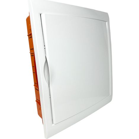 Centralino da incasso 24 moduli quadro elettrico con cornice e portello bianco IP40 (1/5)