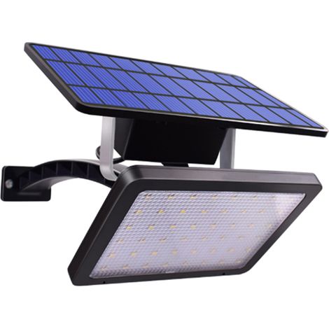 Solar-Außenleuchte mit 48 einzelnen LEDs, freistehend, Landschaftsbeleuchtung, Garten- oder Hofleuchte, LED-Solar-Wandleuchte (1/5)