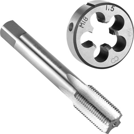 Taraud M18 x 1,5 mm, jeu de Tarauds et Filières - bricolage - atelier - outil - quincaillerie (1/5)
