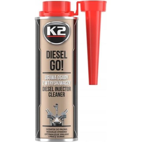 K2 Diesel GO Kraftstoffadditiv Reinigt Einspritzdüsen Entfernt Ablagerungen 250 ml (1/5)