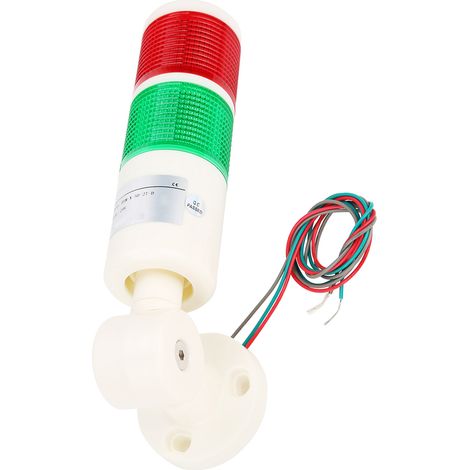Voyant d'avertissement lumineux LED BEM-50-2T-D 24 V CC pour machine - Signal d'avertissement permanent (1/5)