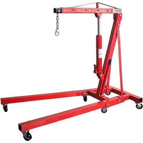 Folding Portable Engine Crane Hoist 1T (Hydraulic Lifting Garage Workshop Stand)