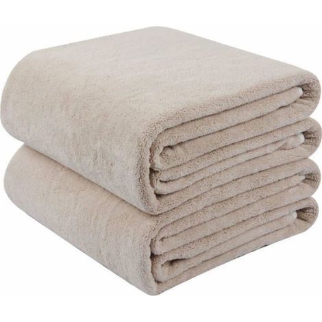 Serviette De Bain - Microfibre - 70 x 140 cm - Pour Piscine Sport Camping Yoga - Lot De 2 (1/4)