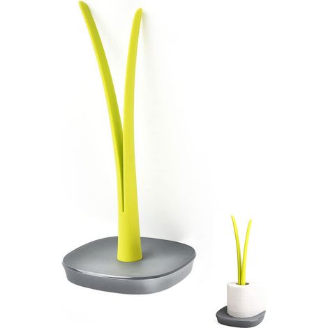 Porte-rouleau de papier essuie-tout autoportant, support de rangement pour rouleaux de papier essuie-tout en silicone, base antidérapante moderne (1/4)