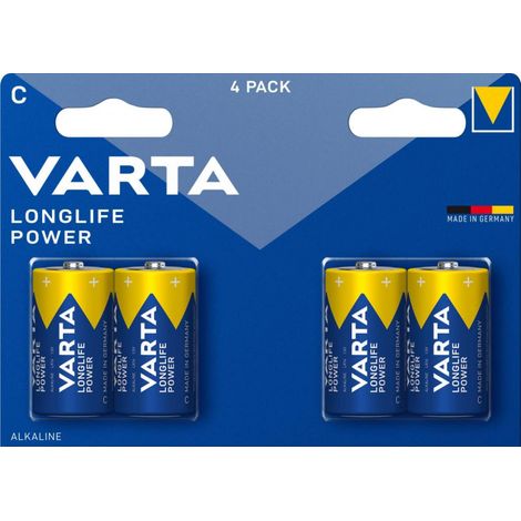 LR14/C - VARTA LONG LIFE POWER ALCALINE - BLISTER DE 4 (1/3)