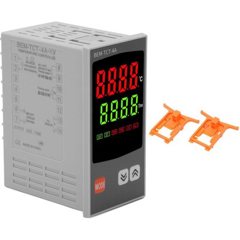 Contrleur de température PID industriel avec affichage LED 7 segments, 100–240 V CA, pour régulation précise de température (1/5)