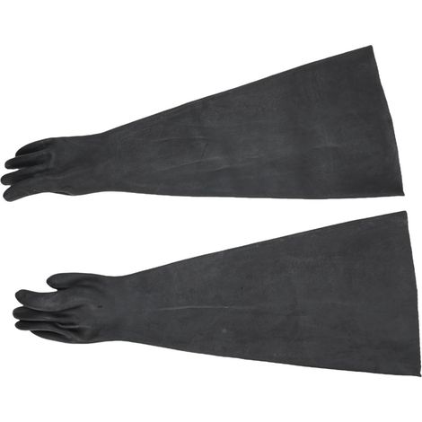 paire de gants de sablage robustes et résistants à l'usure, 82 cm (32,28 pouces), en latex, pour cabine de sablage, pour une utilisation en toute sécurité. (1/5)
