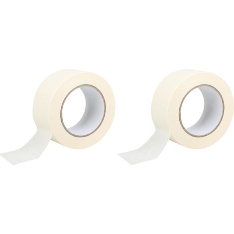 Cinta adhesiva multiusos de 50 mm x 50 m para pintar líneas limpias, cinta adhesiva de 50 mm de ancho, cinta de pintor (paquete de 2) (1/3)