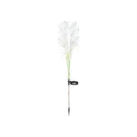 Lampe solaire décorative d'extérieur en roseau pour jardin, cour ou terrasse