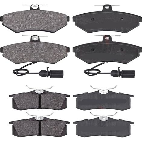 KIT PASTIGLIE FRENO ANTERIORI E POSTERIORI compatibile con AUDI A4 (E2,B6,8EC,8ED,B7) / PASTIGLIE FRENANTI AUTO OEM FDB1451,FDB1788 / SOSTITUZIONE DIRETTA / BASSA POLVERE / SILENZIOSO