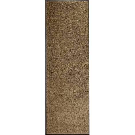 Doormat Washable Brown 60x180 cm vidaXL