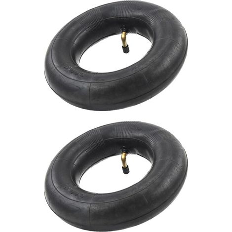 Pack de 2 Chambres à Air Valve TR87 pour Diable Chariot Brouette Dimensions 3.00-4 10X3 260X85 Noir (1/4)