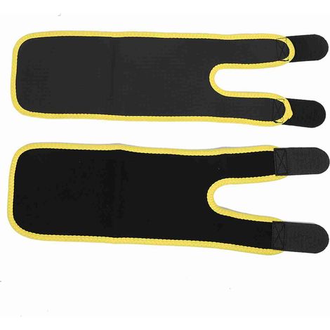 paire d'attelles de sport unisexes réglables pour le soutien des bras lors d'exercices de fitness (jaune) (1/5)