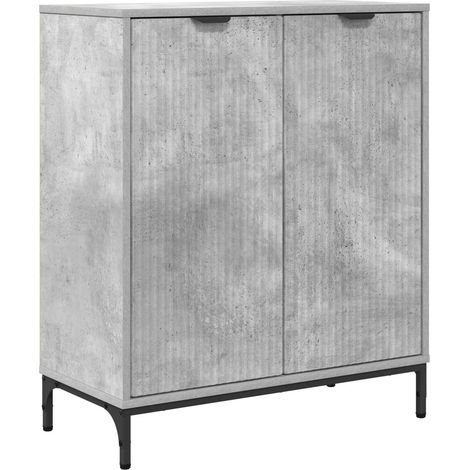 Aparador Gris Concreto 69,5 x 33 x 82 cm Madera de ingeniería vidaXL (1/5)