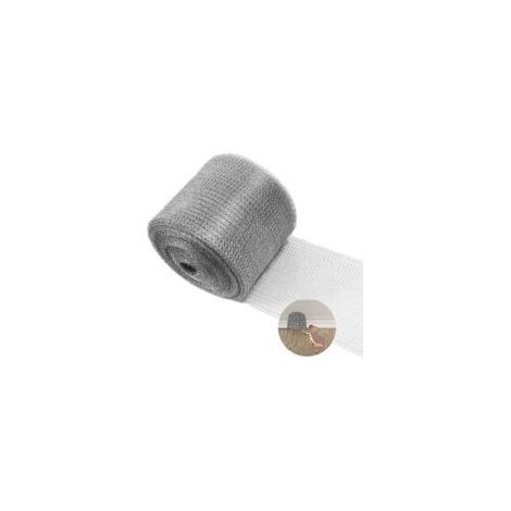 Barrière anti-rongeurs, remplissage en acier inoxydable pour trous de fissures murales, rouleau de treillis métallique à double couche, adapté au garage de la maison de jardin,12,7 cm x 6 m