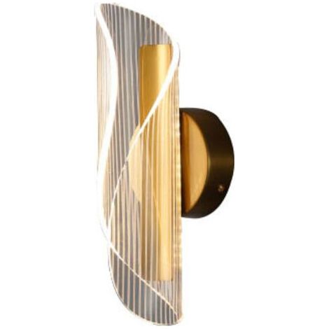 NALOOKAMIC Applique Murale Intérieur Lampe Murale LED, 6W Réglable Forme d'arc Moderne Acrylique Luminaire pour d'intérieur Couloir Salon service public Garage (1/5)