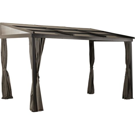 Sojag Abri de terrasse en aluminium Budapest 1012 Bronze 298x364x243 cm (1/5)