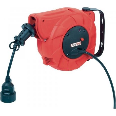 Valex Avvolgicavo Elettrico Autorientrante 10m con Staffa Metallica (1/4)