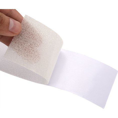 Ruban adhésif antidérapant en PVC, 5M x 5cm, pour décoration de sécurité au sol des marches d'escalier (Transparent) (1/5)