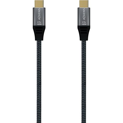 Cavo USB-C Aisens A107-0670 60 cm Grigio (1 Unità) (1/3)