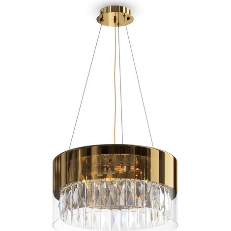 Maytoni Wonderland Plafonnier Suspension Cylindrique Moderne Or (1/5)