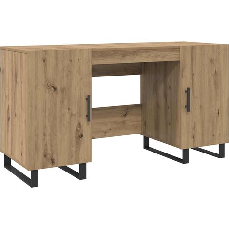 Maison Exclusive - Schreibtisch Artisan-Eiche 140 x 50 x 75 cm Ho