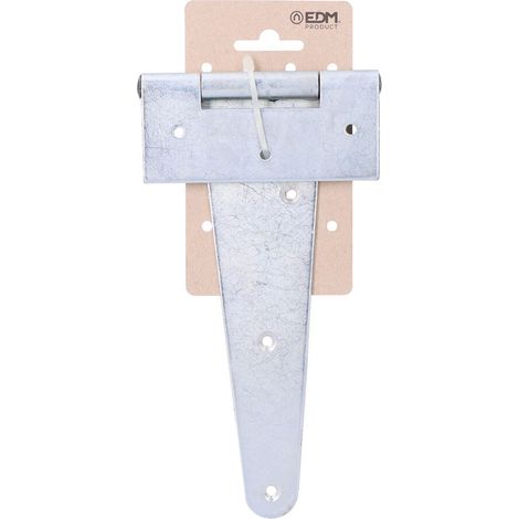 Bisagra forma t, de acero con acabado zincado, 200 x 110 mm, blister (1/3)