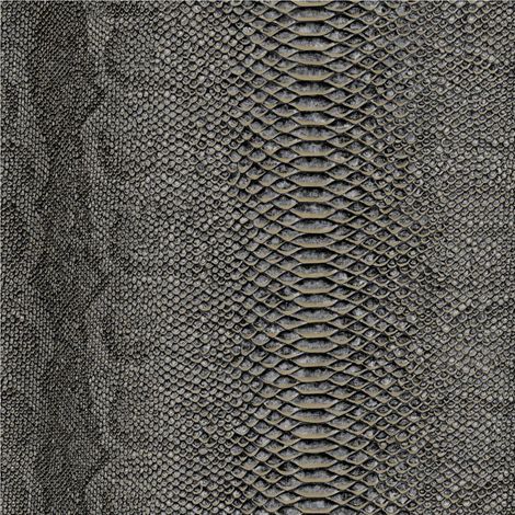 Charcoal Black Crocodile Skin Effect Vinyl Wallpaper Paste The Paper Design (1/4)