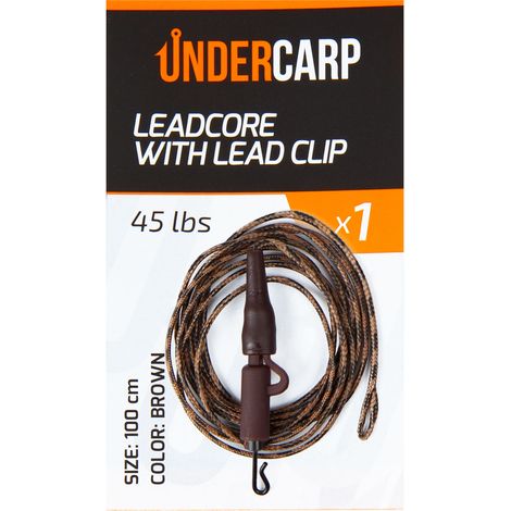 Leadcore mit Lead Clip 45 lbs / 100 cm braun (1/2)