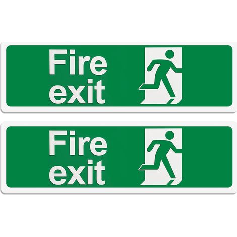 2 PCS Signalisation de Sortie d'urgence pour Porte (1/5)