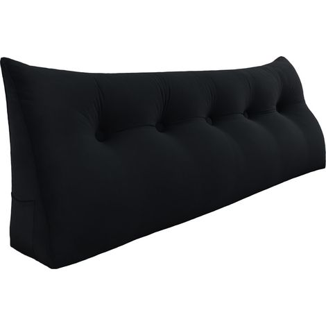 VERCART Grande cuscino per la lettura a cuneo, cuscino lungo per la schiena, cuscino decorativo per la testata del letto, cuscino triangolare per il posizionamento del corpo per il daybed o il divano
