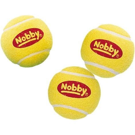 Nobby® Tennisball M 6,5 cm, 3er Netz