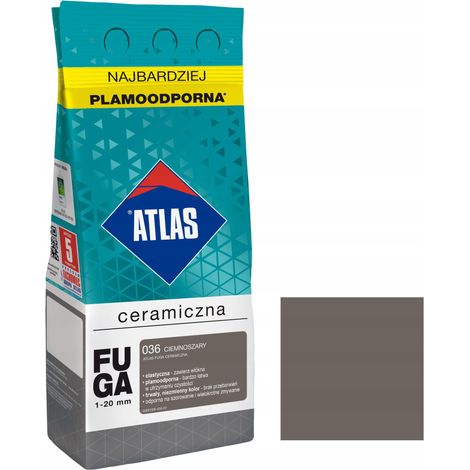 Joint céramique Atlas 036 gris foncé 2 kg 1 pièce.