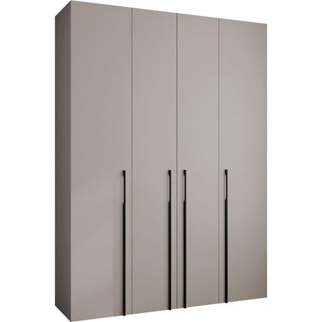 Armario Hartford 570, Cachemira, 246x180x52cm, Puertas de armario: Con bisagras, Número de estantes: 0 (1/5)