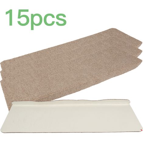 Skecten 15 Peldaños 65 x 25 cm, Alfombra de Seguridad Antideslizante Autoadhesiva para Niños, Mayores y Mascotas, Marrón (1/5)