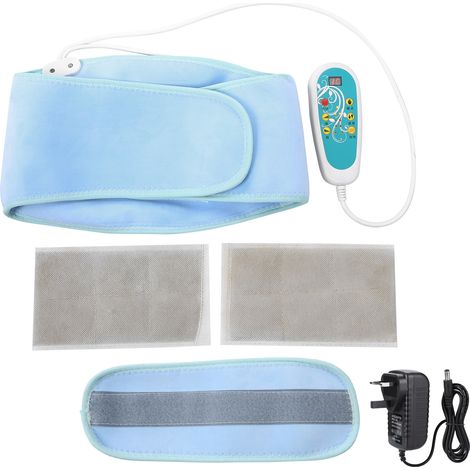 Ceinture chauffante électrique pour taille, masseur abdominal vibrant avec moxibustion, adaptée 100-240V fiche UK. (1/5)