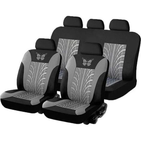 Housses de siège auto universelles – Lot de 3 (2 places avant + 1 place arrière) en nylon, éponge et tissu résistant aux taches (1/4)