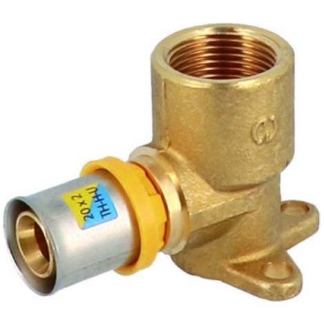 ATTACCO A MURO CON FLANGIA 3 FORI 3/4" x 20