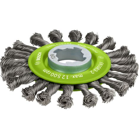 Bosch X-Lock Wire Wheels Knotted 115mm Stainless Steel 0.5mm (1/5)