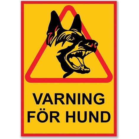 Filiyano-Panneau « Attention chien » - Panneau d'avertissement (1/2)