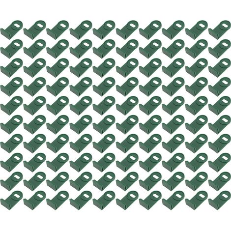 100 clips rotatifs en plastique pour serre, clips d'ombrage, clips d'extension, fixations pour isolation de serre, supports pour plantes (1/5)