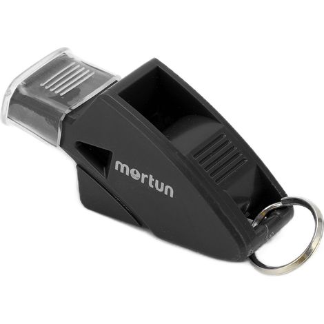 Sifflet de compétition Whistle Whistle E avec cordon et boîte de rangement pour entraîneurs, arbitres et enfants (noir) (1/5)